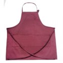 "Gourmet" Triple Pocket Bib Apron - Burgundy