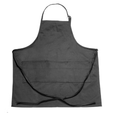 "Gourmet" Triple Pocket Bib Apron - Black