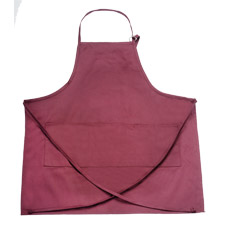 "Gourmet" Triple Pocket Bib Apron - Burgundy