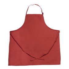 "Gourmet" Triple Pocket Bib Apron - Red