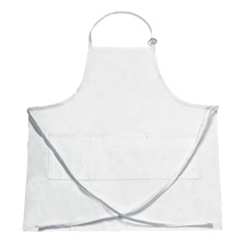"Gourmet" Triple Pocket Bib Apron - White